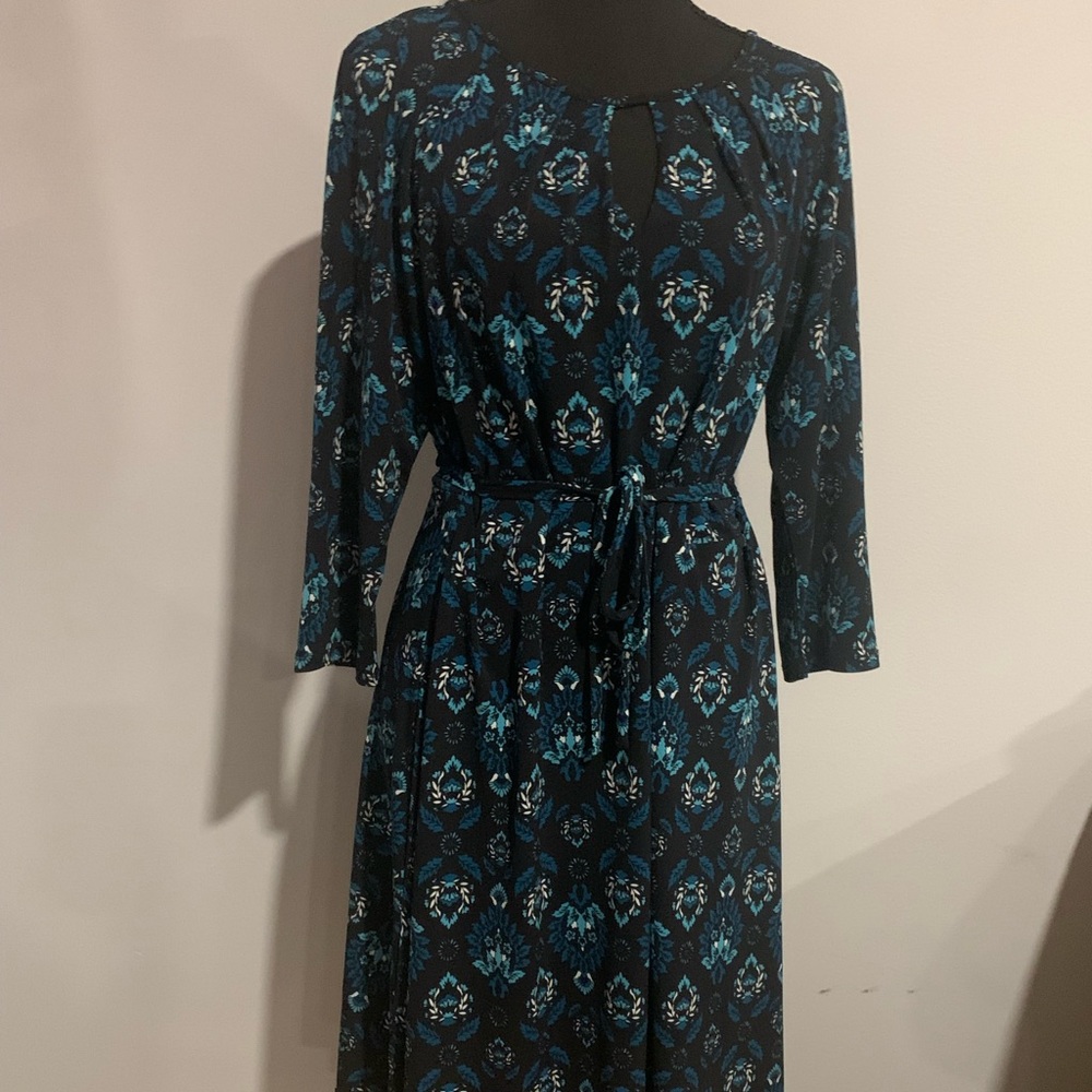 Blue floral dress